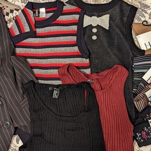 Preppy Collection: Vests, knee highs, ties (size 4-6)